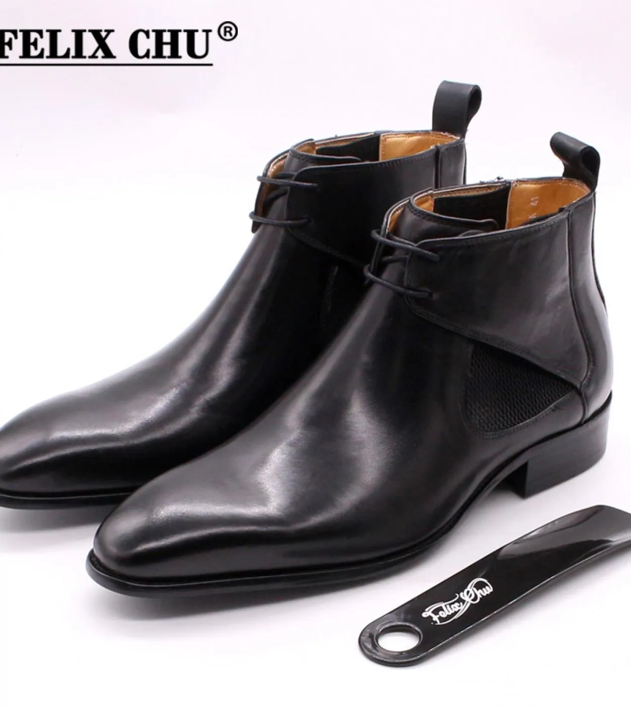 Stivaletti Chelsea Uomo Stivaletti Chelsea in vera pelle stile britannico in pelle marrone Stivali da uomo da uomo