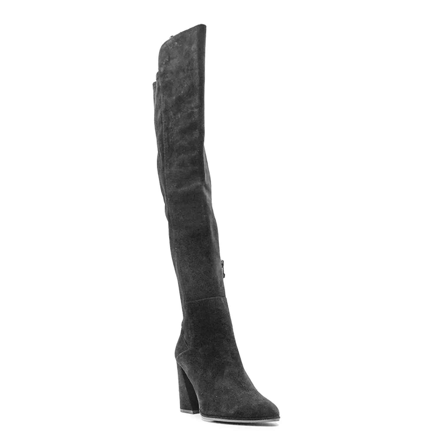 Stivali Cuissard Nero Stuart Weitzman Donna Con Tacco A Blocco