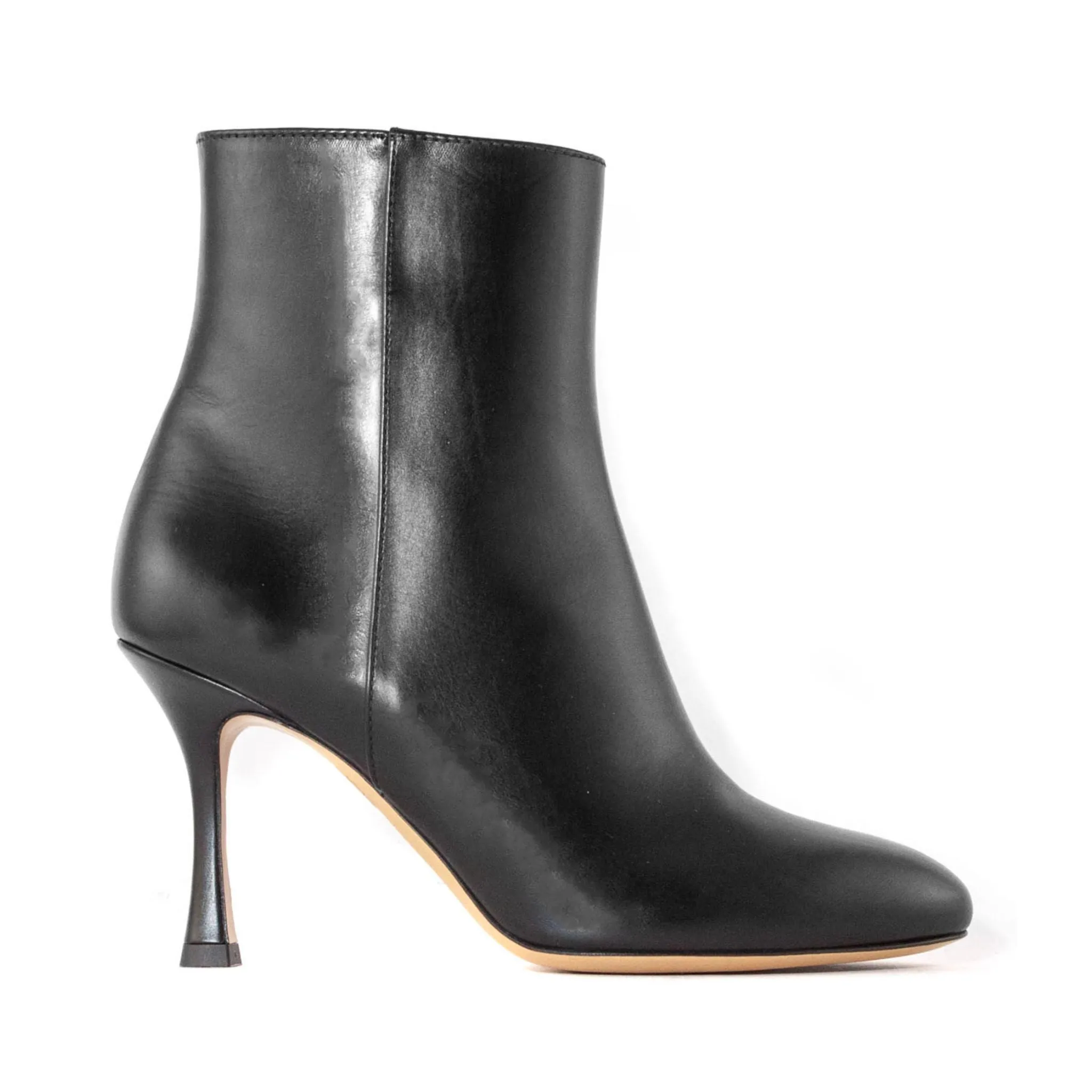 Stivali Donna in pelle con chiusura zip