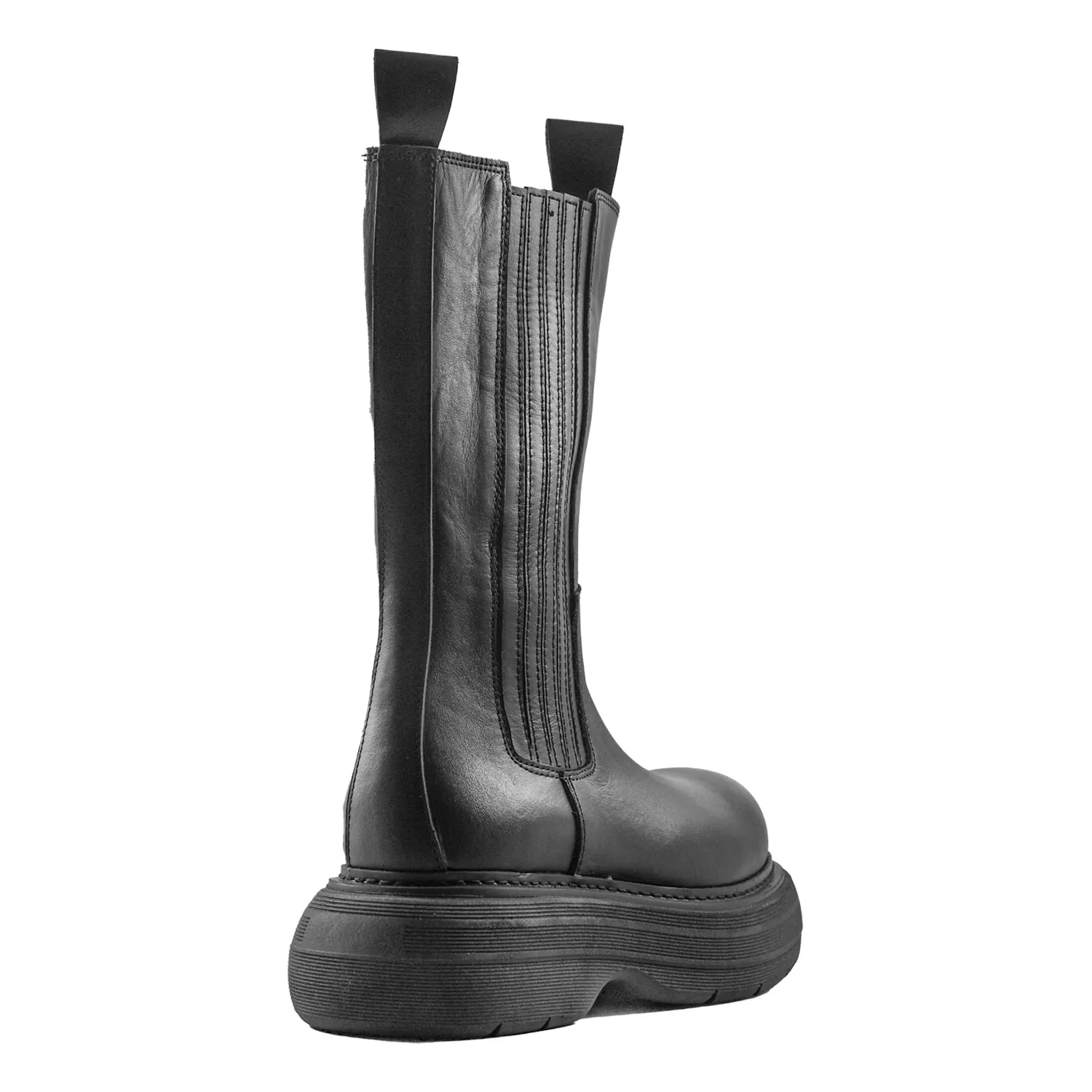 Stivali Donna Nero Combact Boots Riccardo P. Elastici A Scomparsa