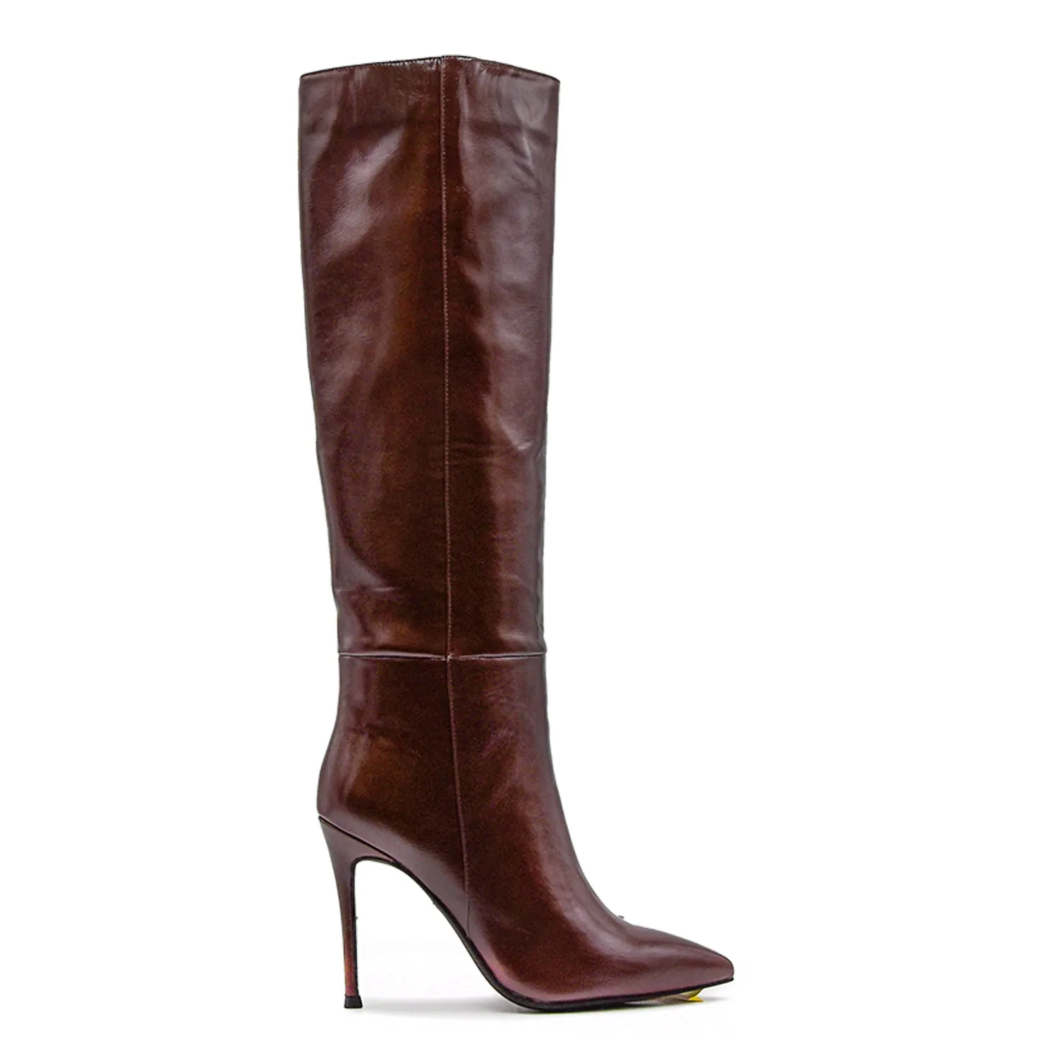 Stivali Jeffrey Campbell Arsen  Cerniera Ed Elastico Marrone Donna