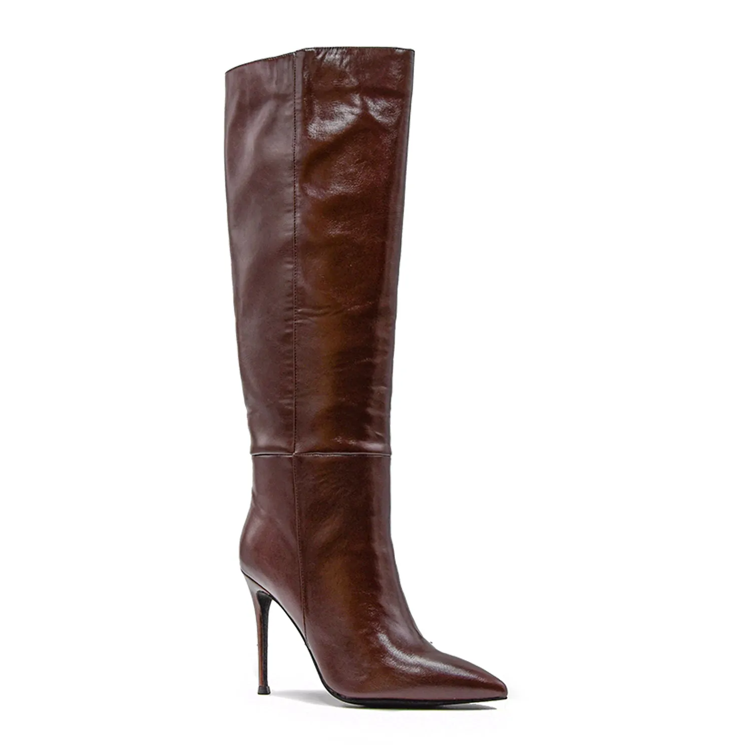 Stivali Jeffrey Campbell Arsen  Cerniera Ed Elastico Marrone Donna