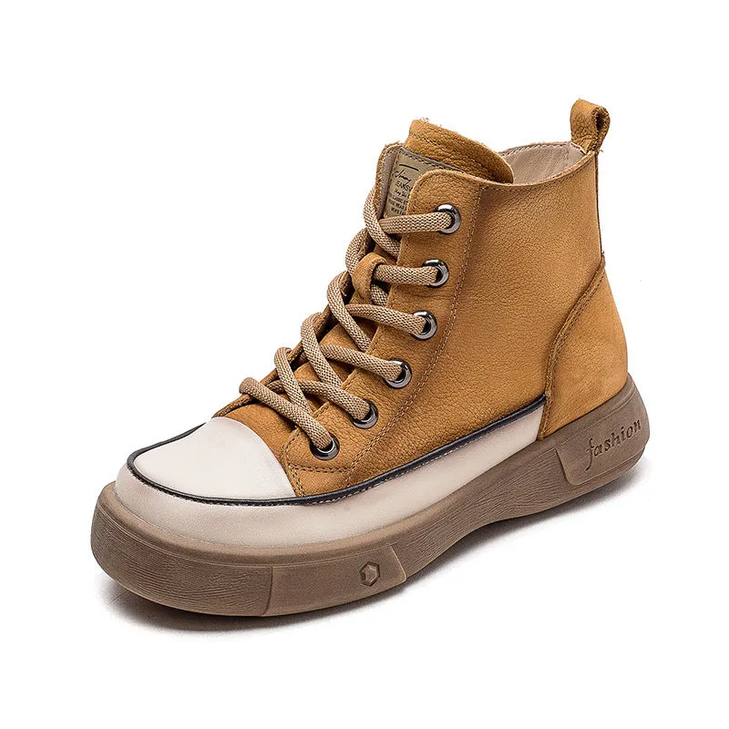 Stivali moda minimalista in pelle casual da donna