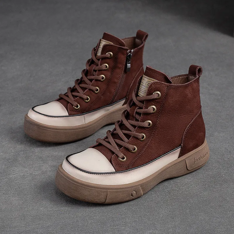 Stivali moda minimalista in pelle casual da donna