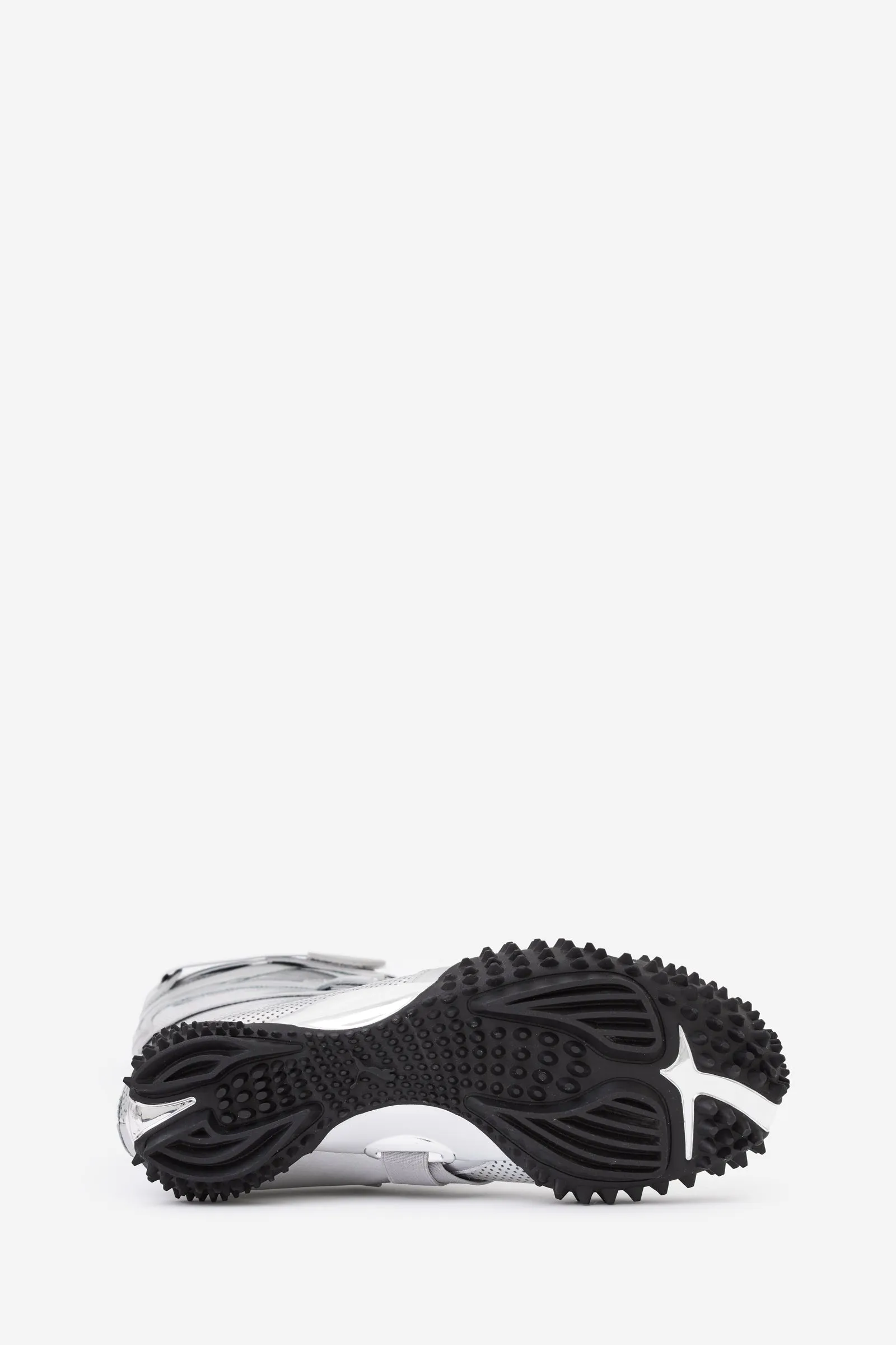 Stivali MOSTRO BOOT in pelle argento