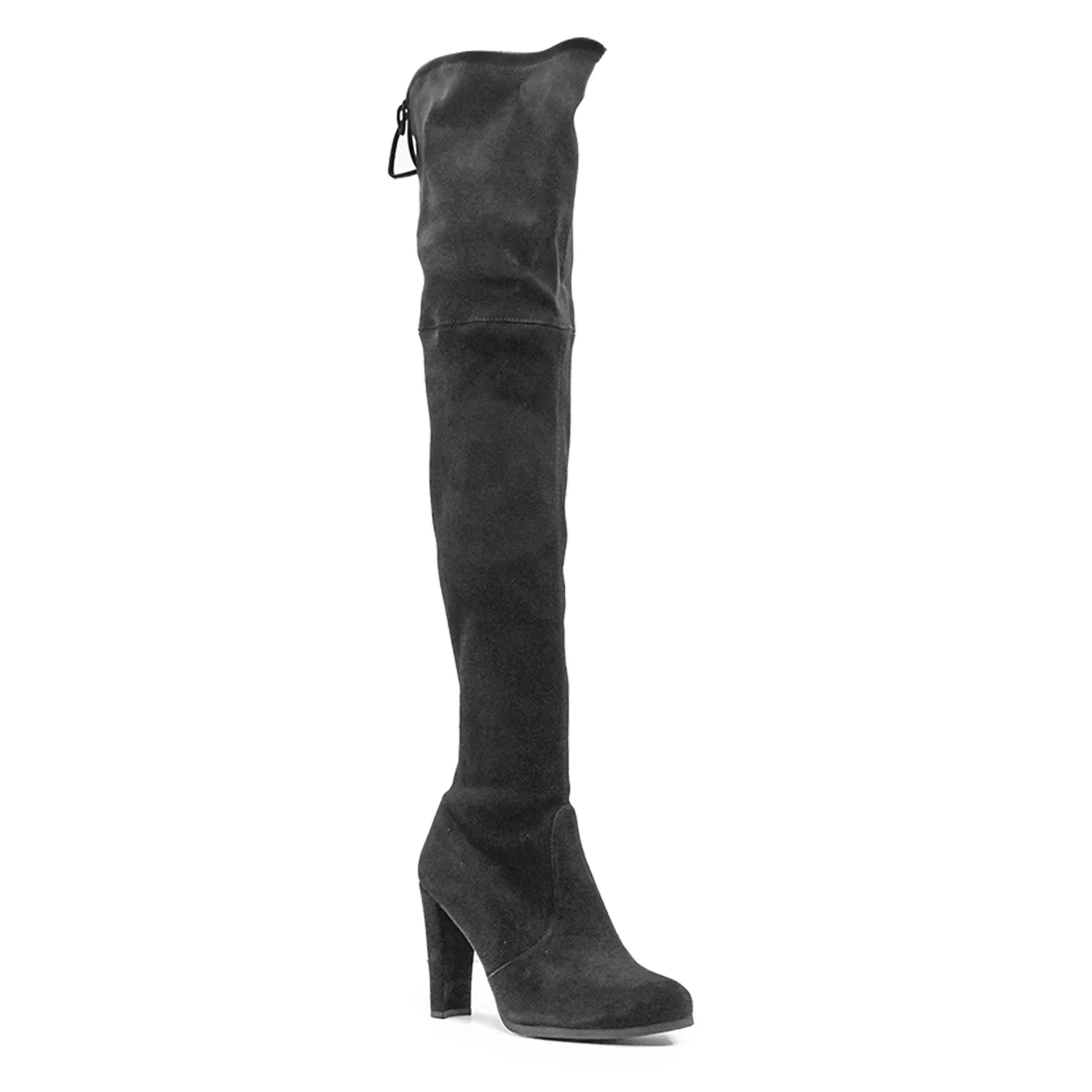 Stivali Stuart Weitzman Cuissard Nero Donna Con Nodo Posteriore