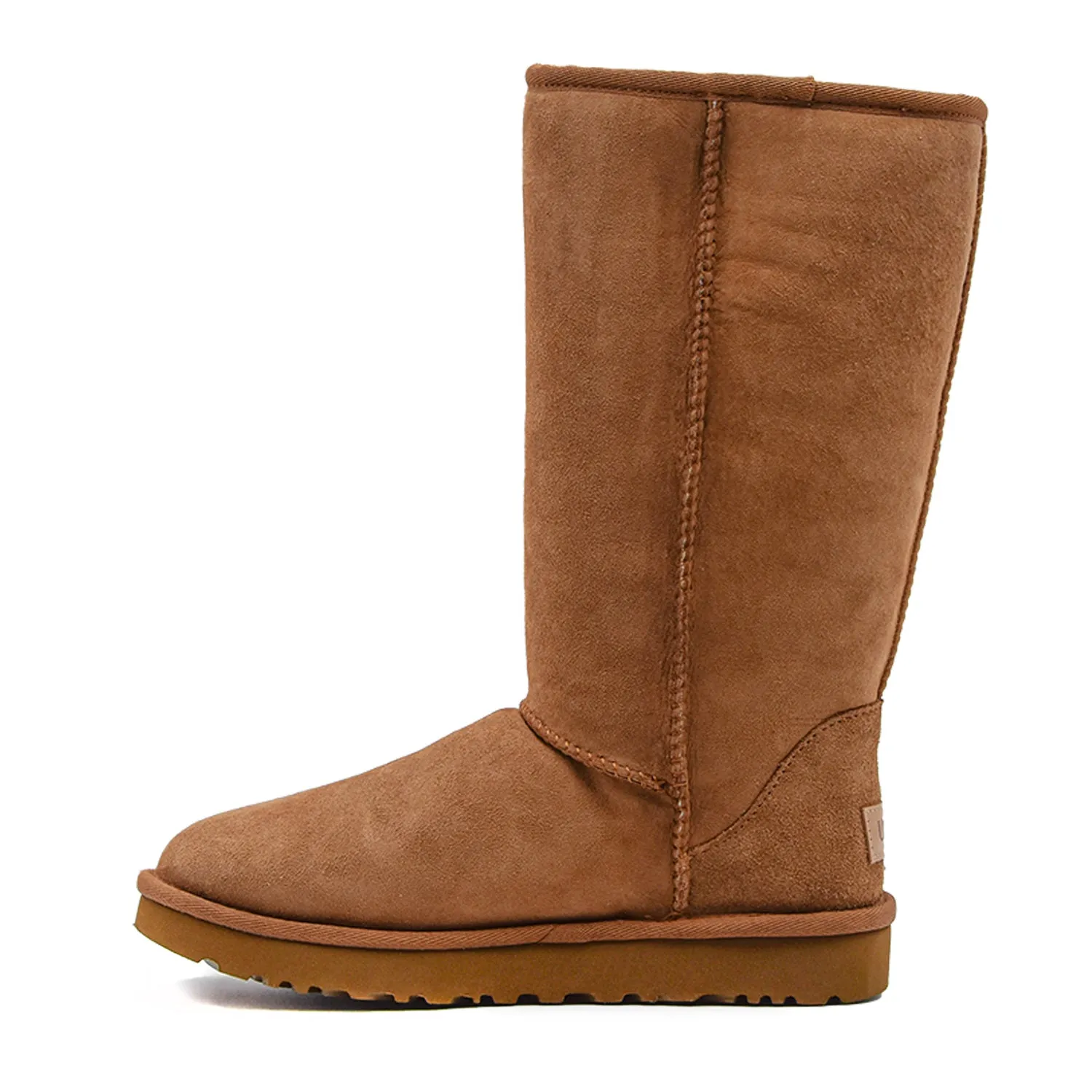 Stivali Ugg Tall Tabacco Dalle Cuciture Overlock Sulle Cuciture