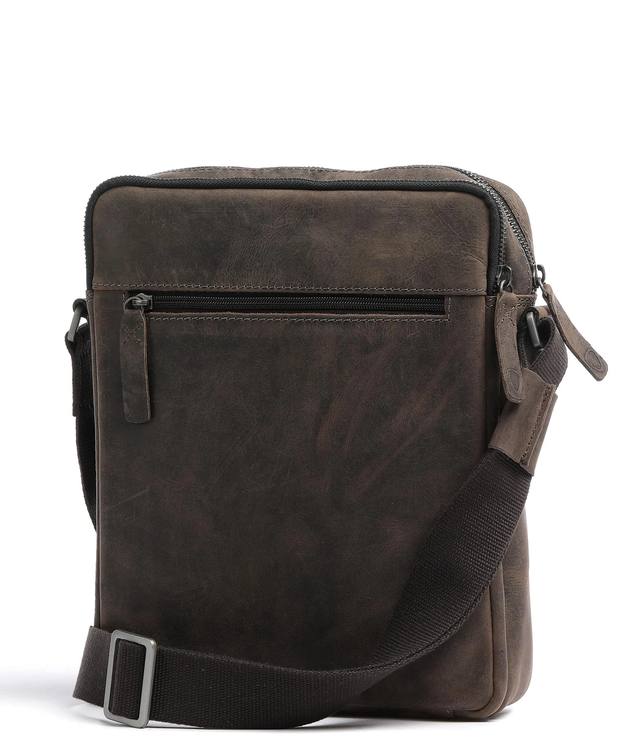  Strellson Hunter Borsa a tracolla pelle di vacchetta pull-up marrone scuro  