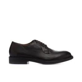 Stringate eleganti marroni in pelle