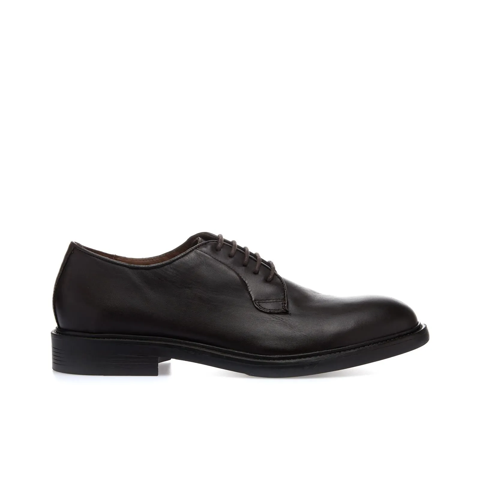 Stringate eleganti marroni in pelle