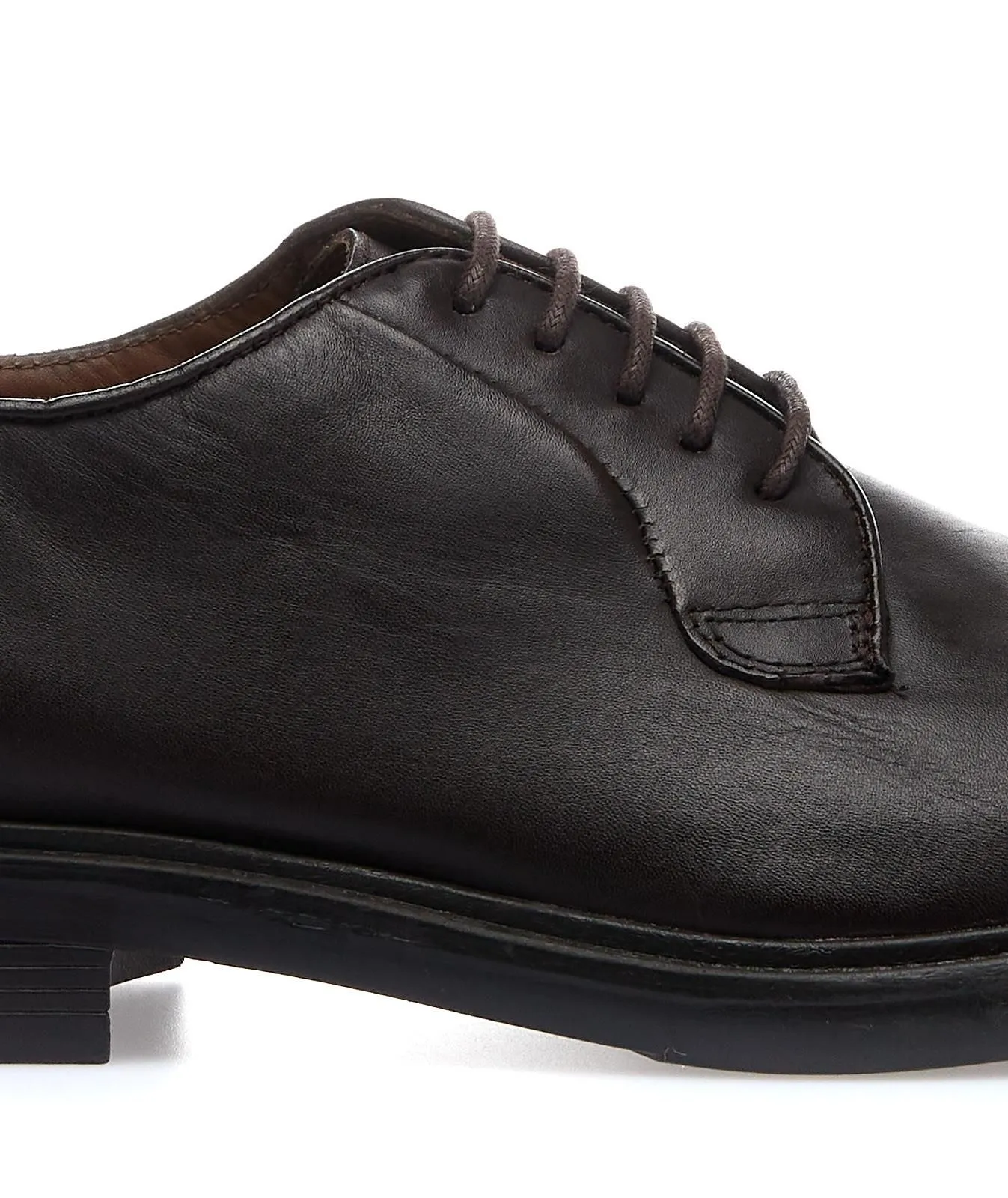 Stringate eleganti marroni in pelle