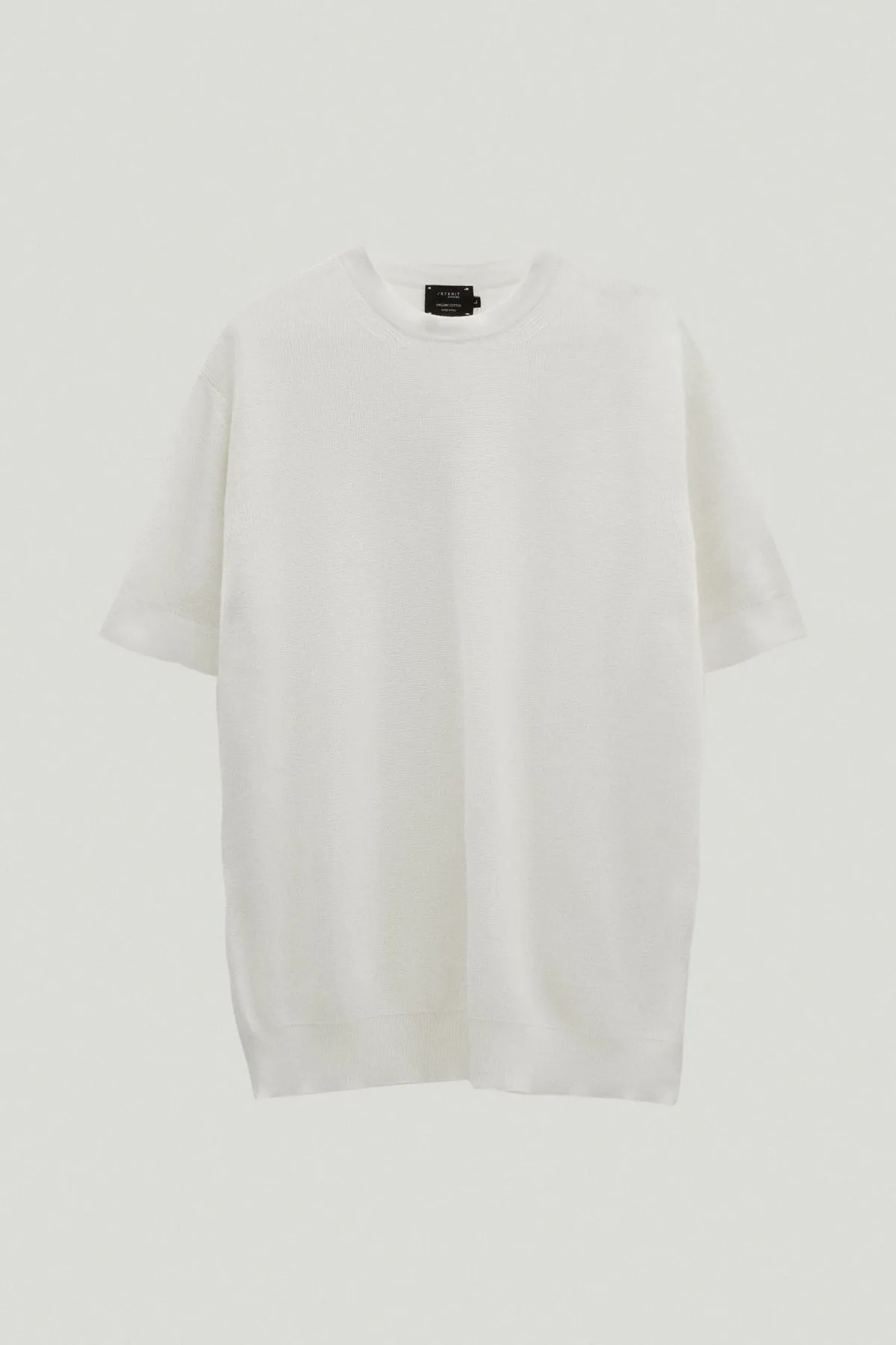 T-Shirt a Costine in Cotone Organico