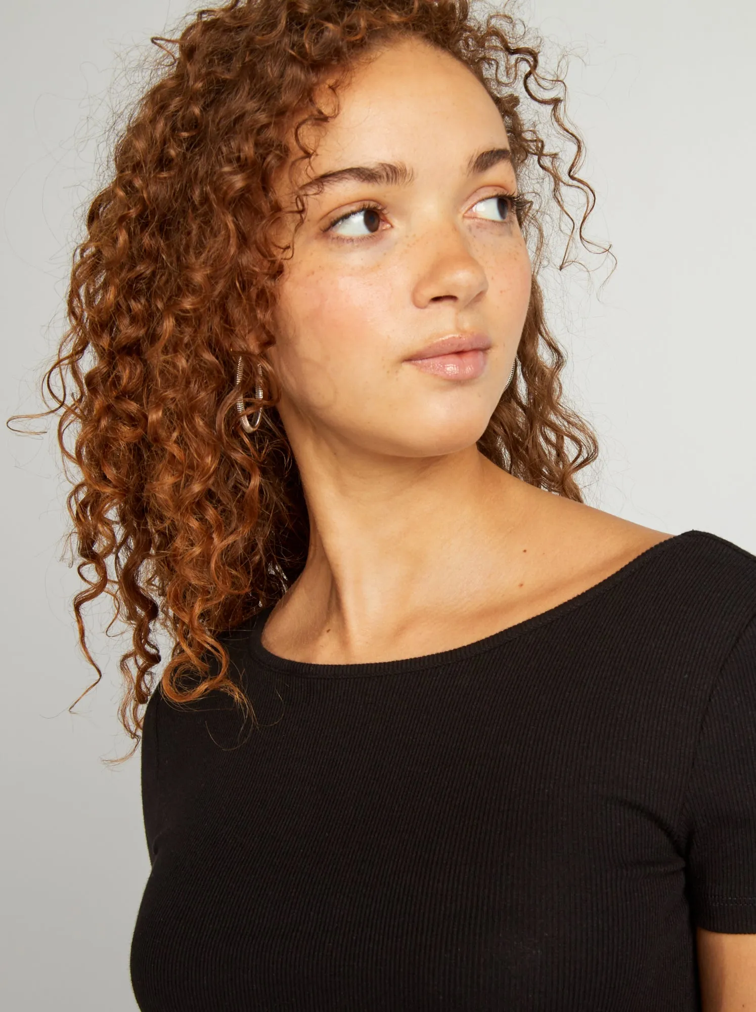 T-shirt cropped - nero