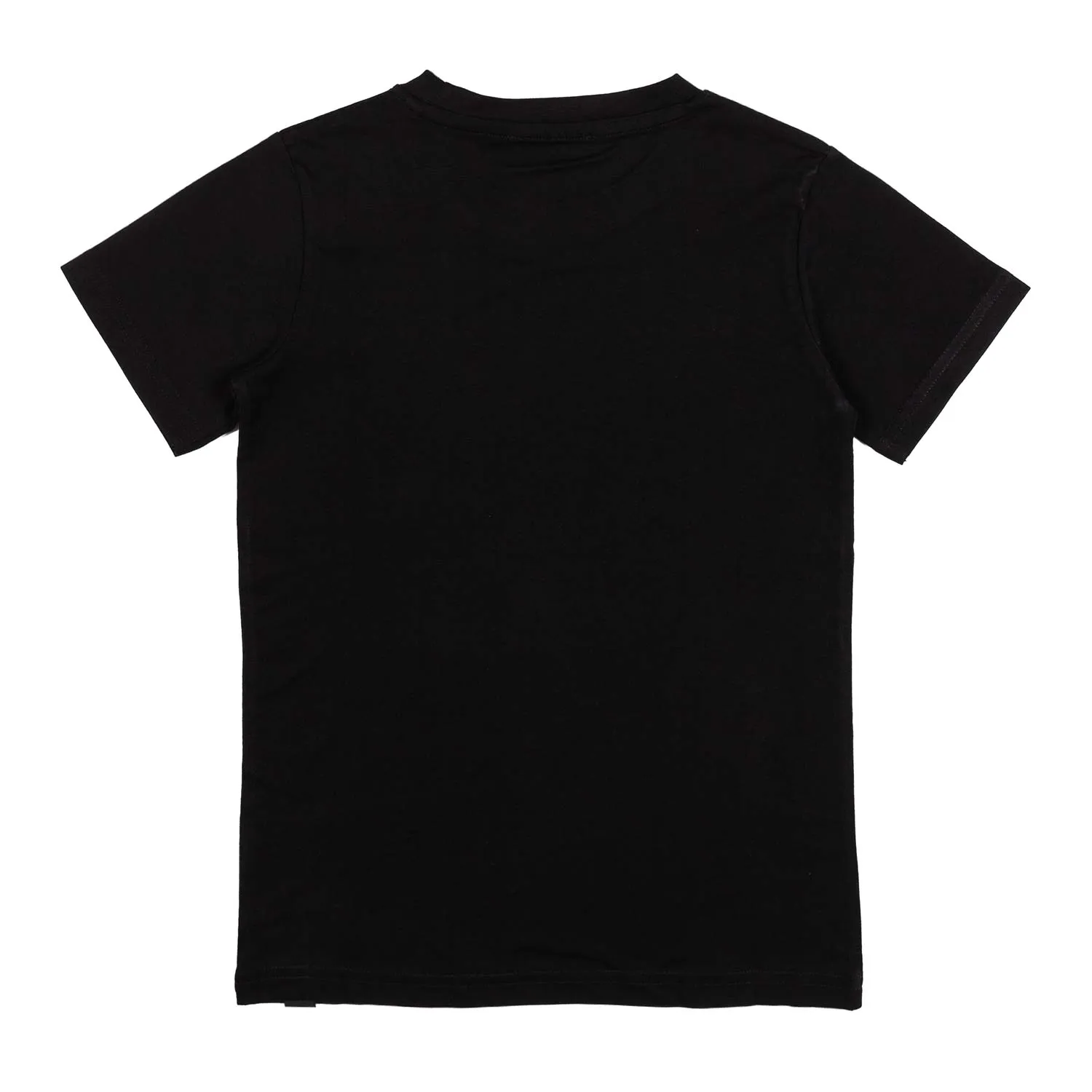 T-Shirt Nera Con Stampa Logo Bianca
