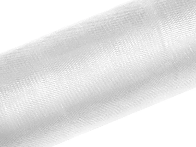 Tessuto organza in rotolo bianco 50m