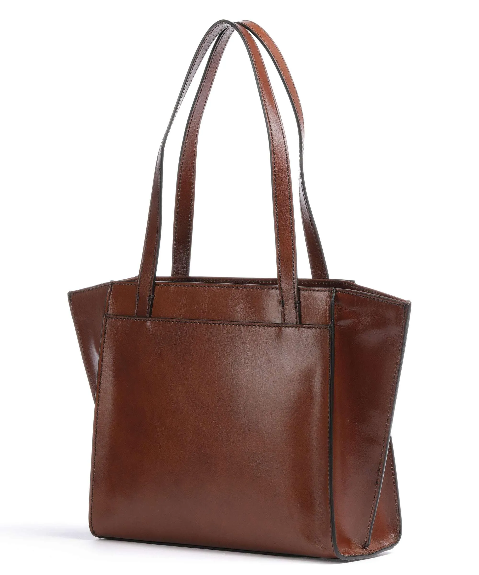  The Bridge Barbara Borsa shopper pelle di vacchetta liscia marrone  