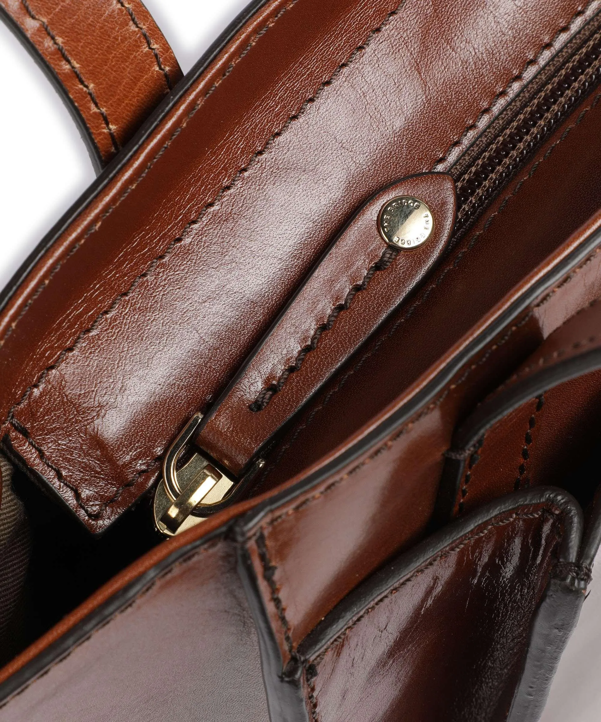  The Bridge Barbara Borsa shopper pelle di vacchetta liscia marrone  
