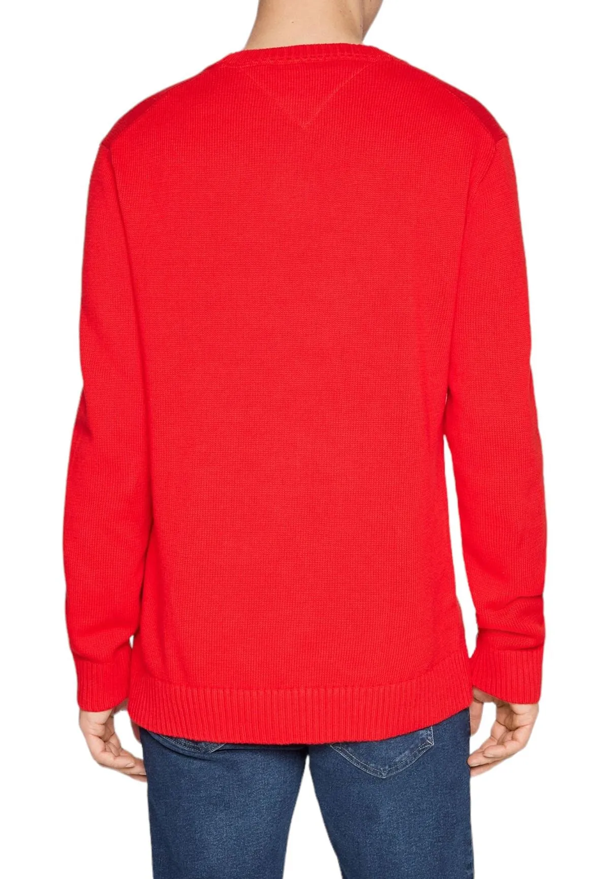 Tommy Jeans Uomo Maglione Girocollo DM0DM18370-XNL Rosso