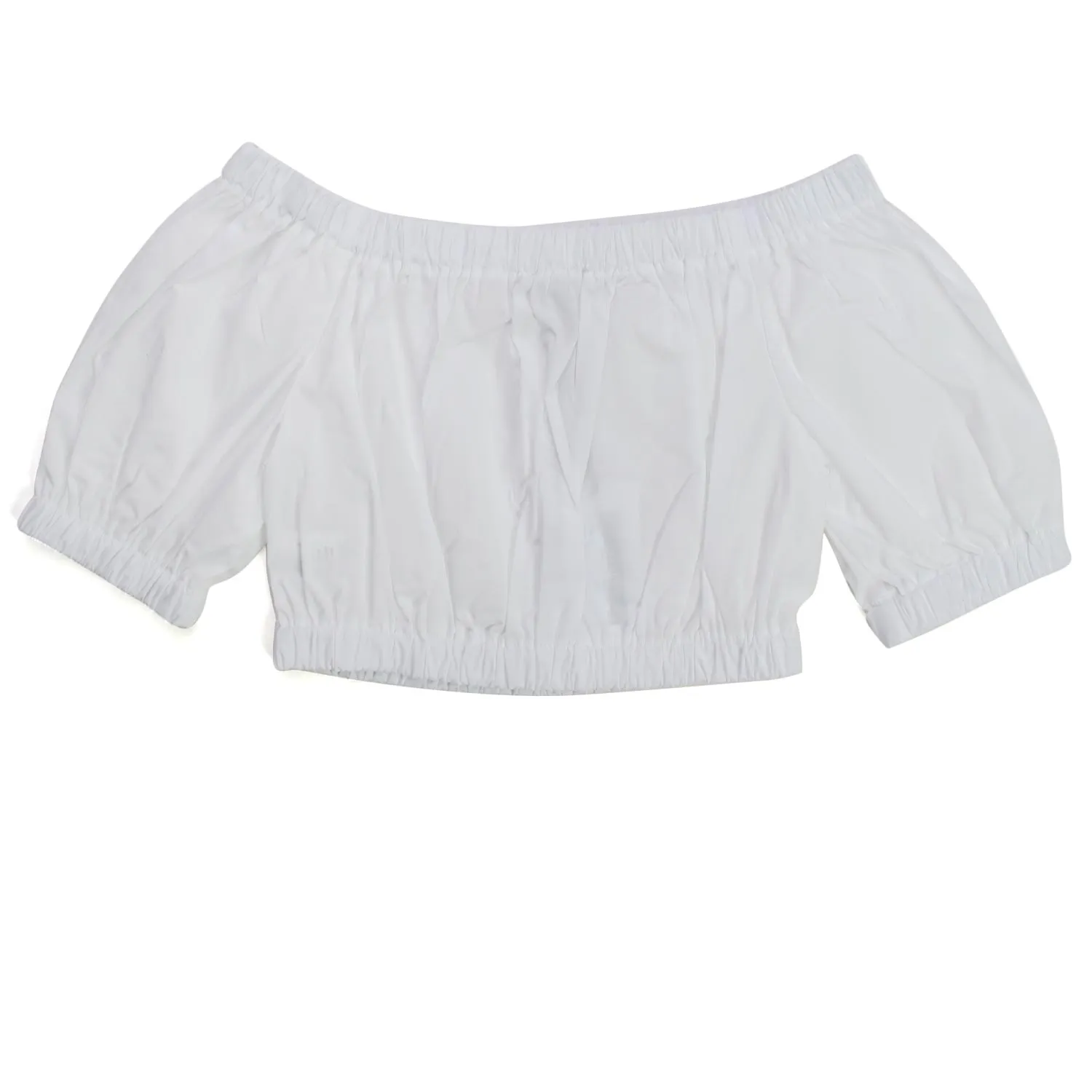Top Bianco Cropped Bambina Teen