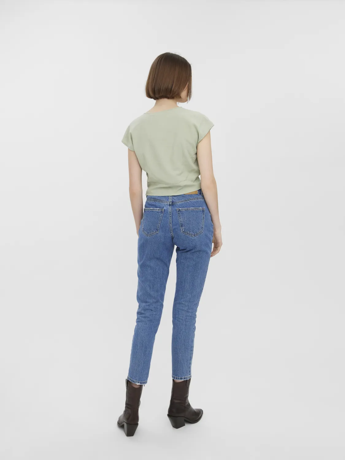 Top cropped misto lino JESMILO