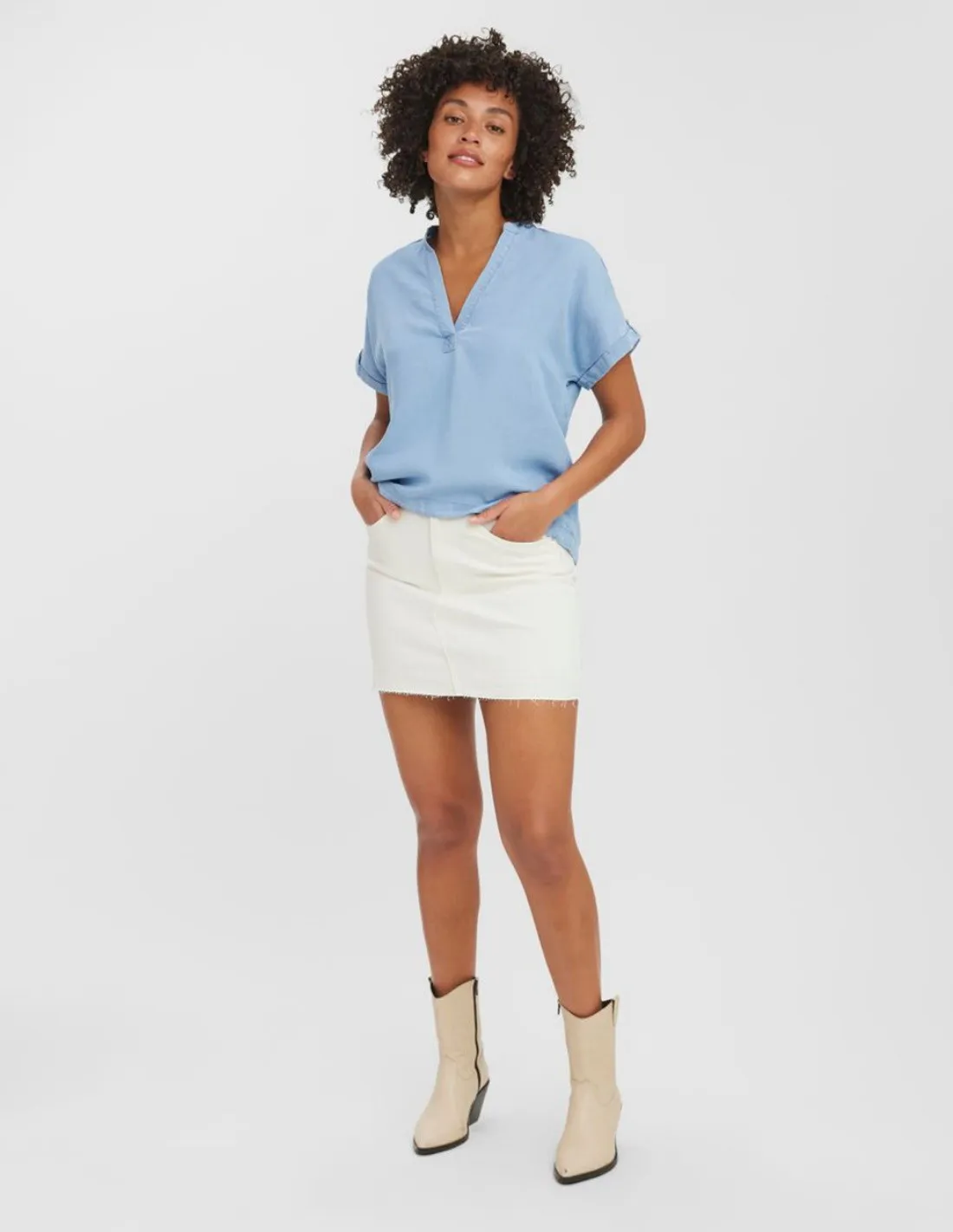 Top donna Short Short Sleeved Vedo Moda