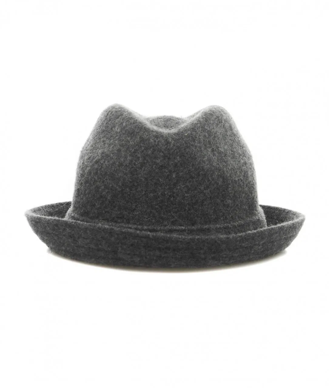Trilby cappello in lana grigio scuro grigio scuro
