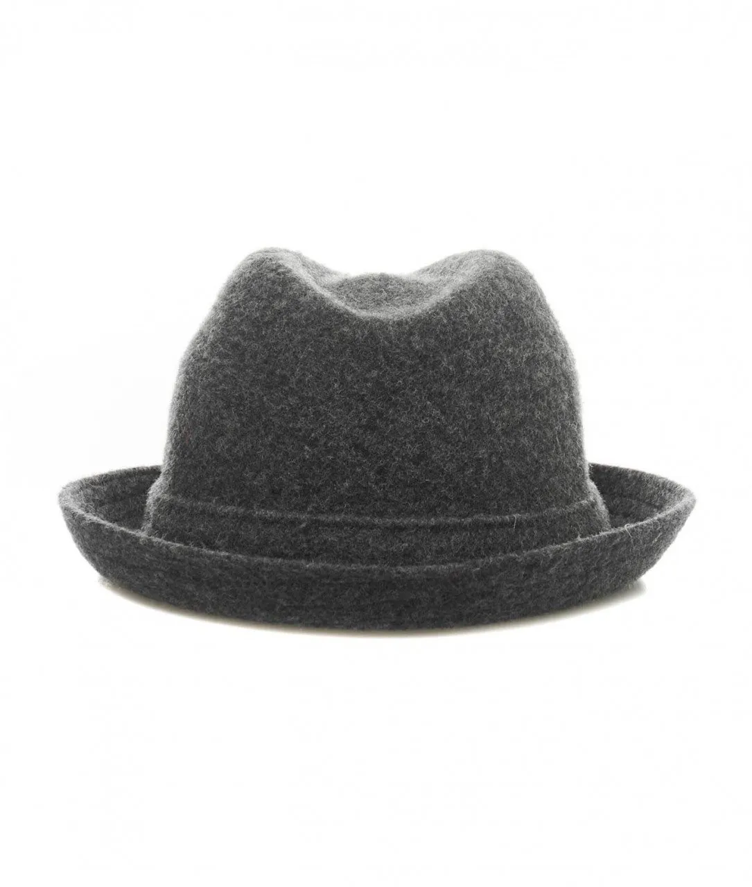Trilby cappello in lana grigio scuro grigio scuro
