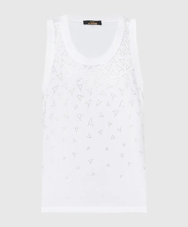 Twinset Actitude Piano bianco con cristalli 241AP2230