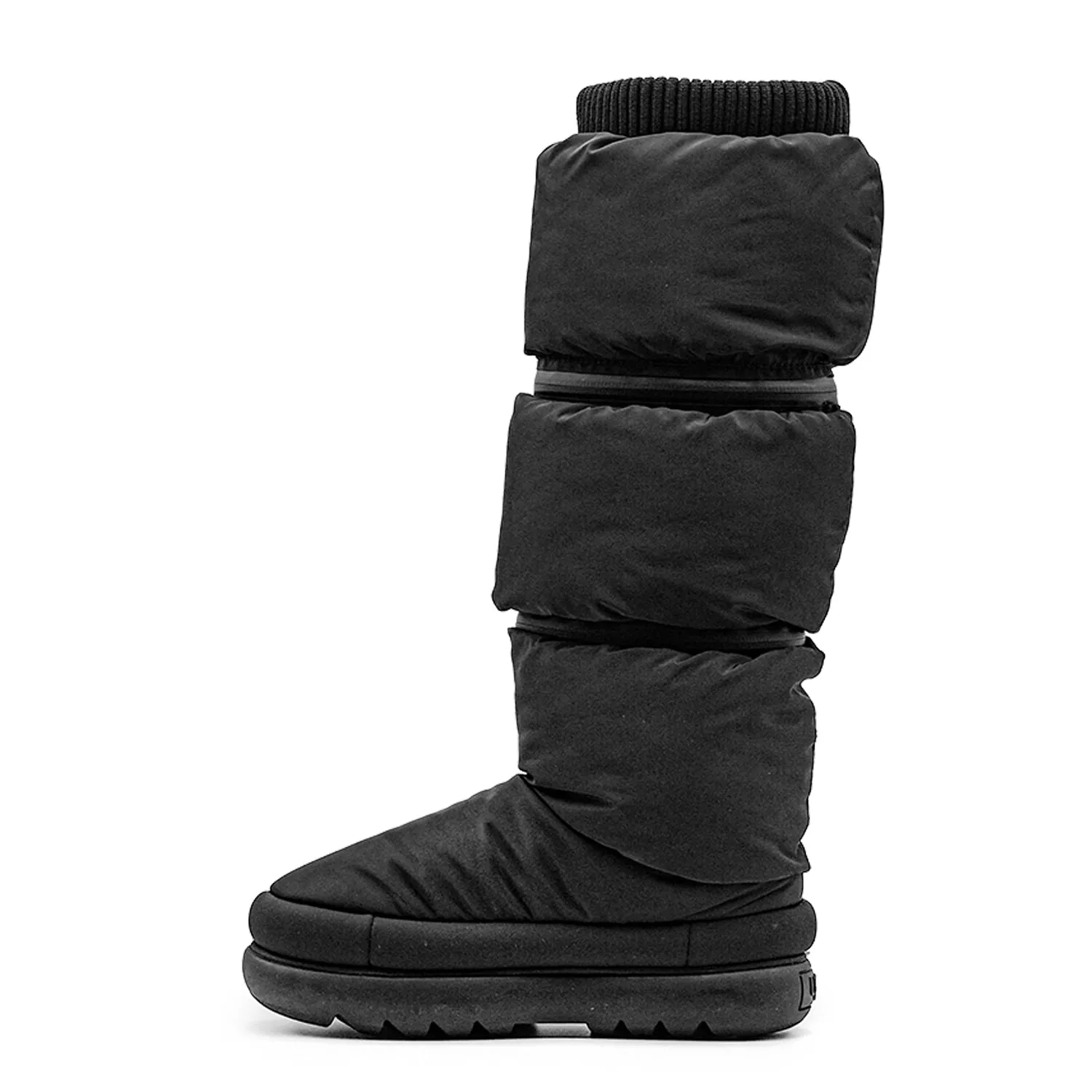 Ugg Maxi Ultra Tall Stivali Nero Gambale Regolabile In Altezza