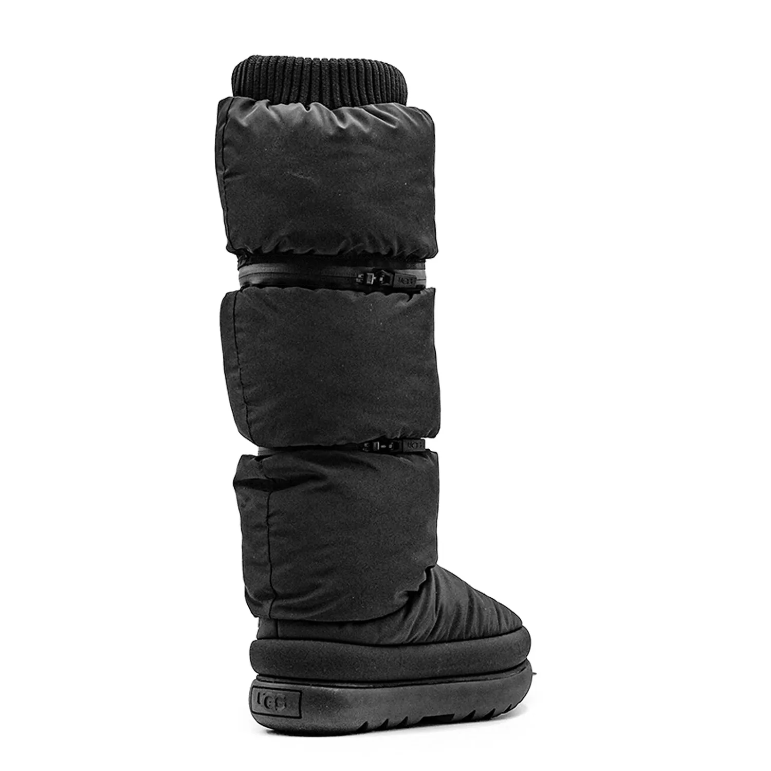 Ugg Maxi Ultra Tall Stivali Nero Gambale Regolabile In Altezza