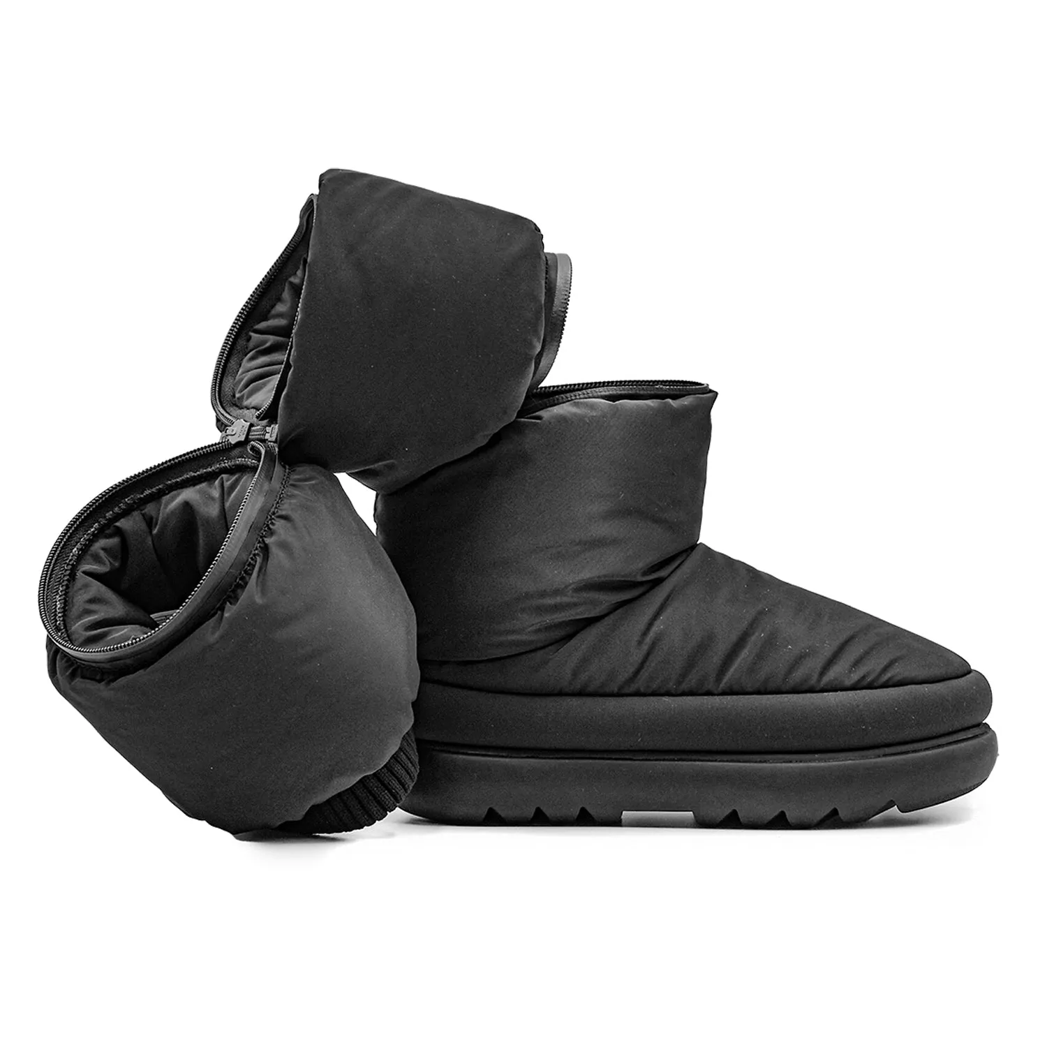 Ugg Maxi Ultra Tall Stivali Nero Gambale Regolabile In Altezza