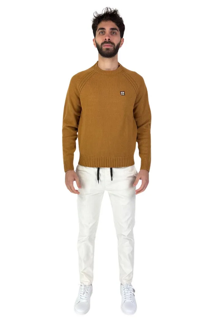 Urban Ring pantalaccio in velluto con logo patch posteriore ur515105