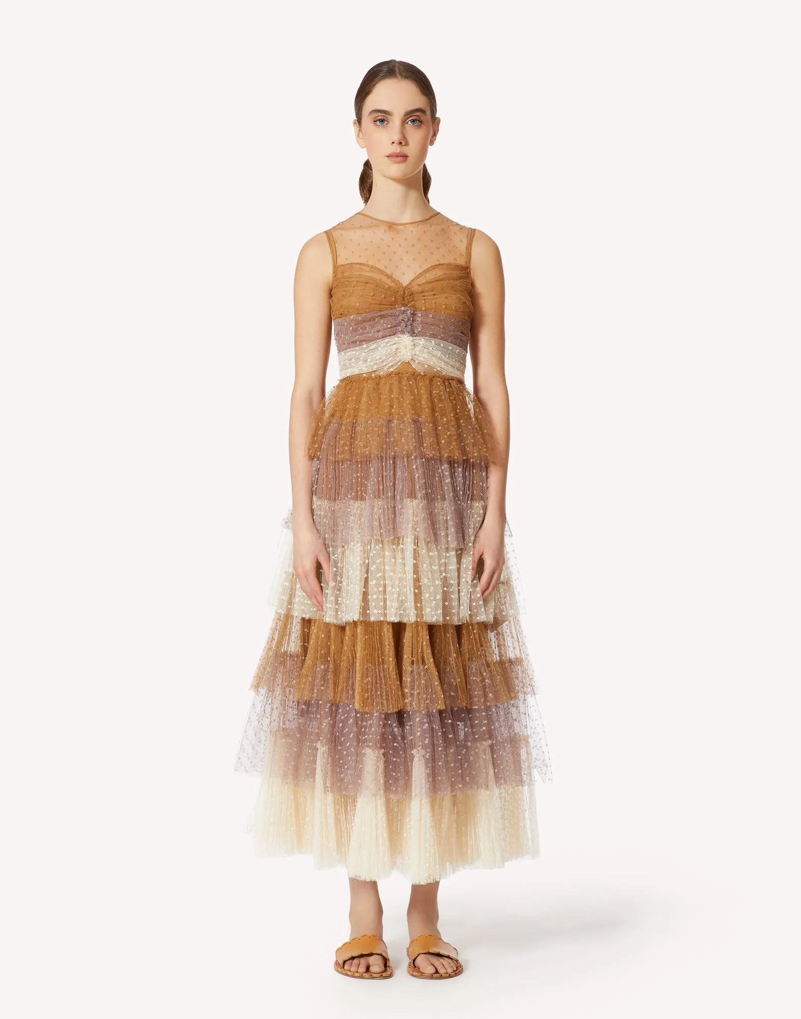VALENTINO RED Abito in tulle point