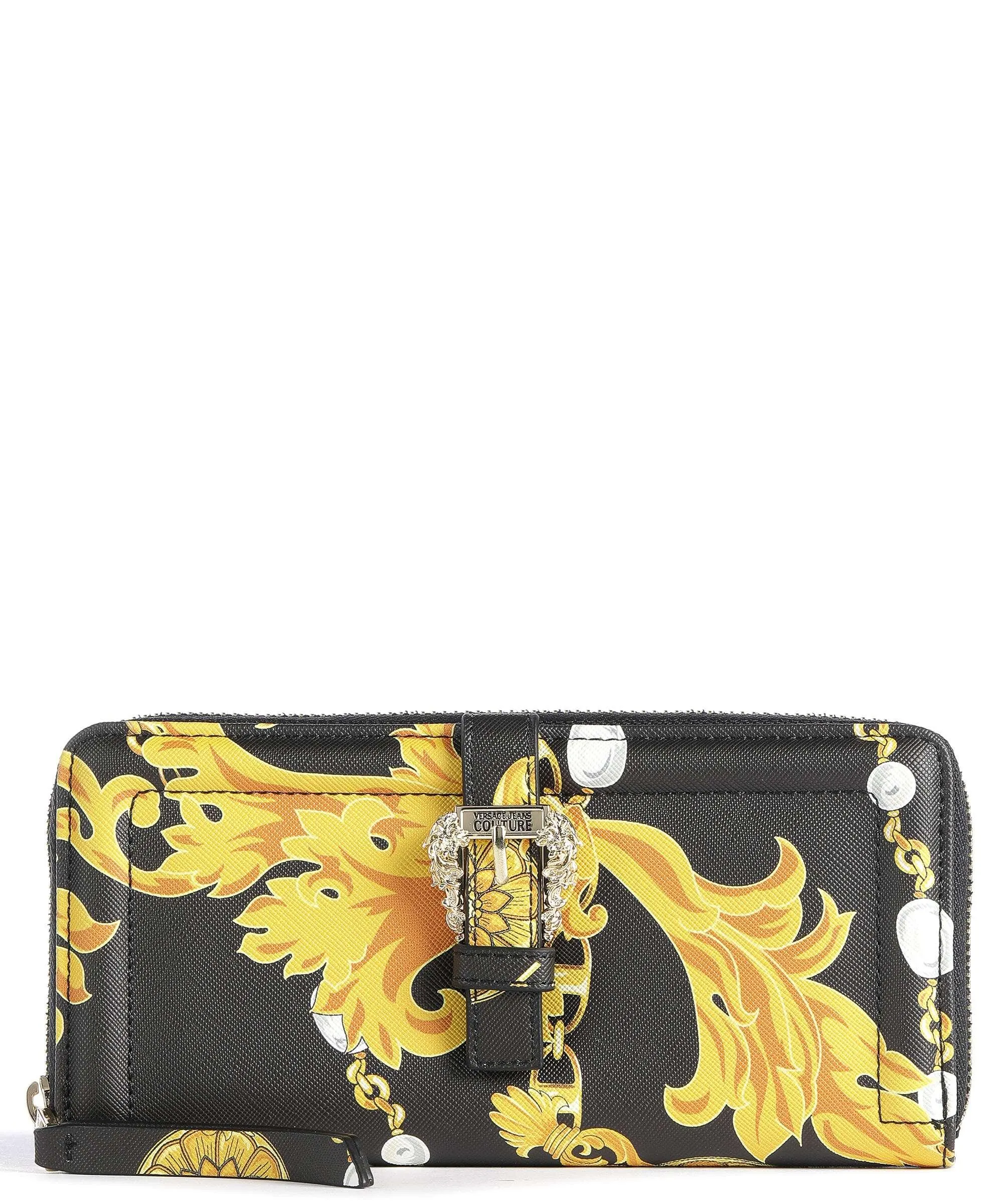  Versace Jeans Couture Couture 01 Portafoglio pelle sintetica nero/giallo  