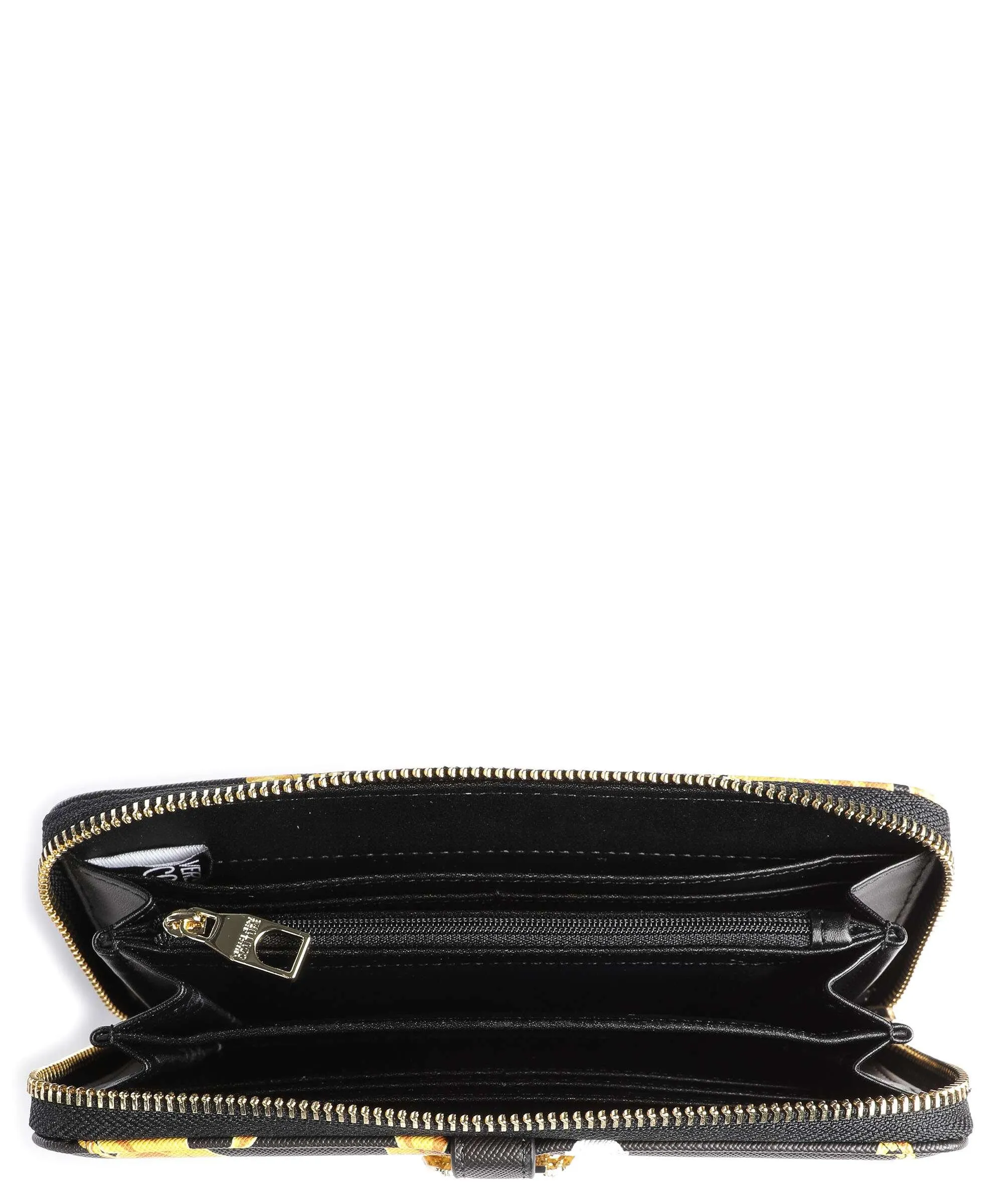  Versace Jeans Couture Couture 01 Portafoglio pelle sintetica nero/giallo  