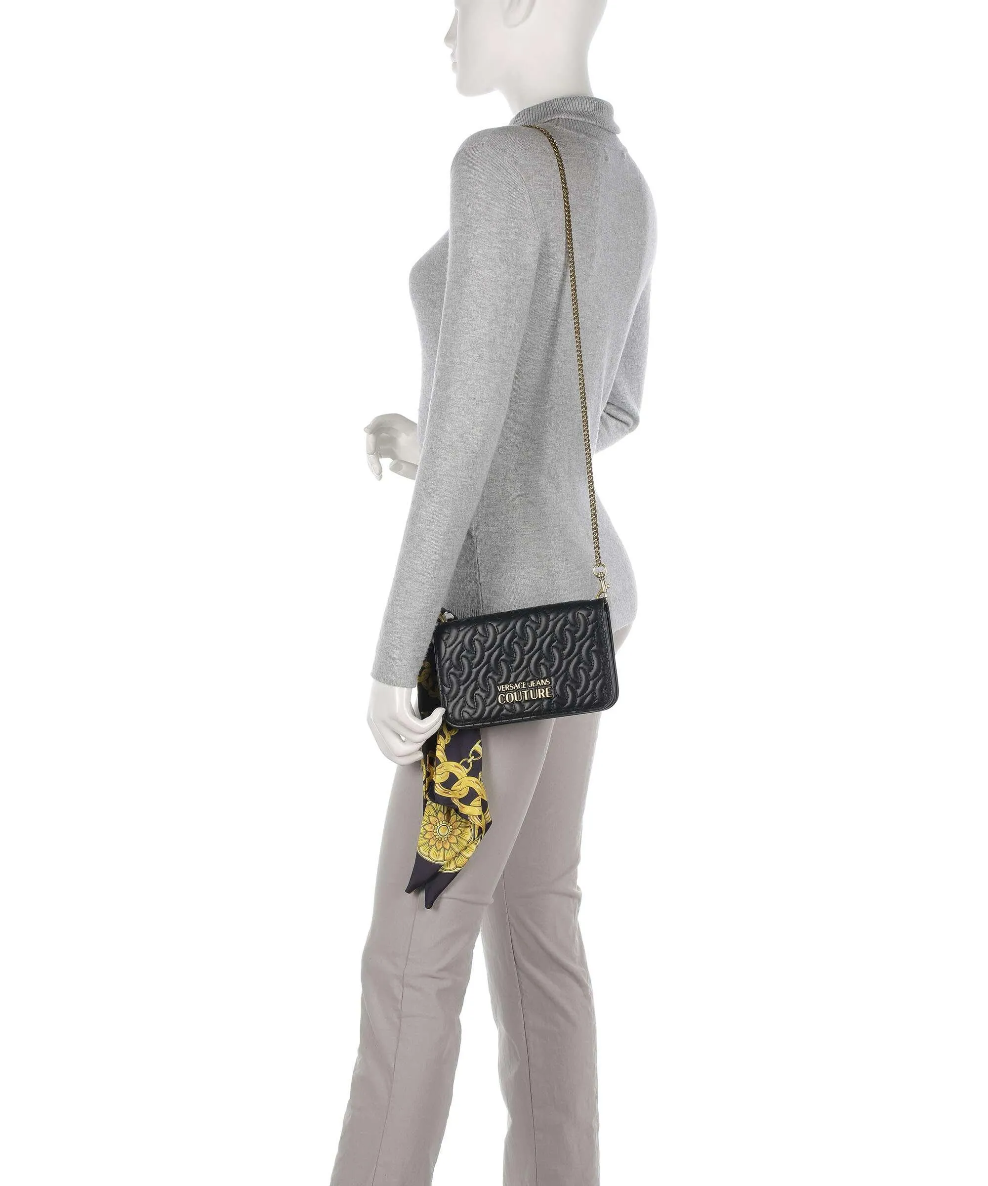  Versace Jeans Couture Thelma Borsa a tracolla pelle sintetica nero  