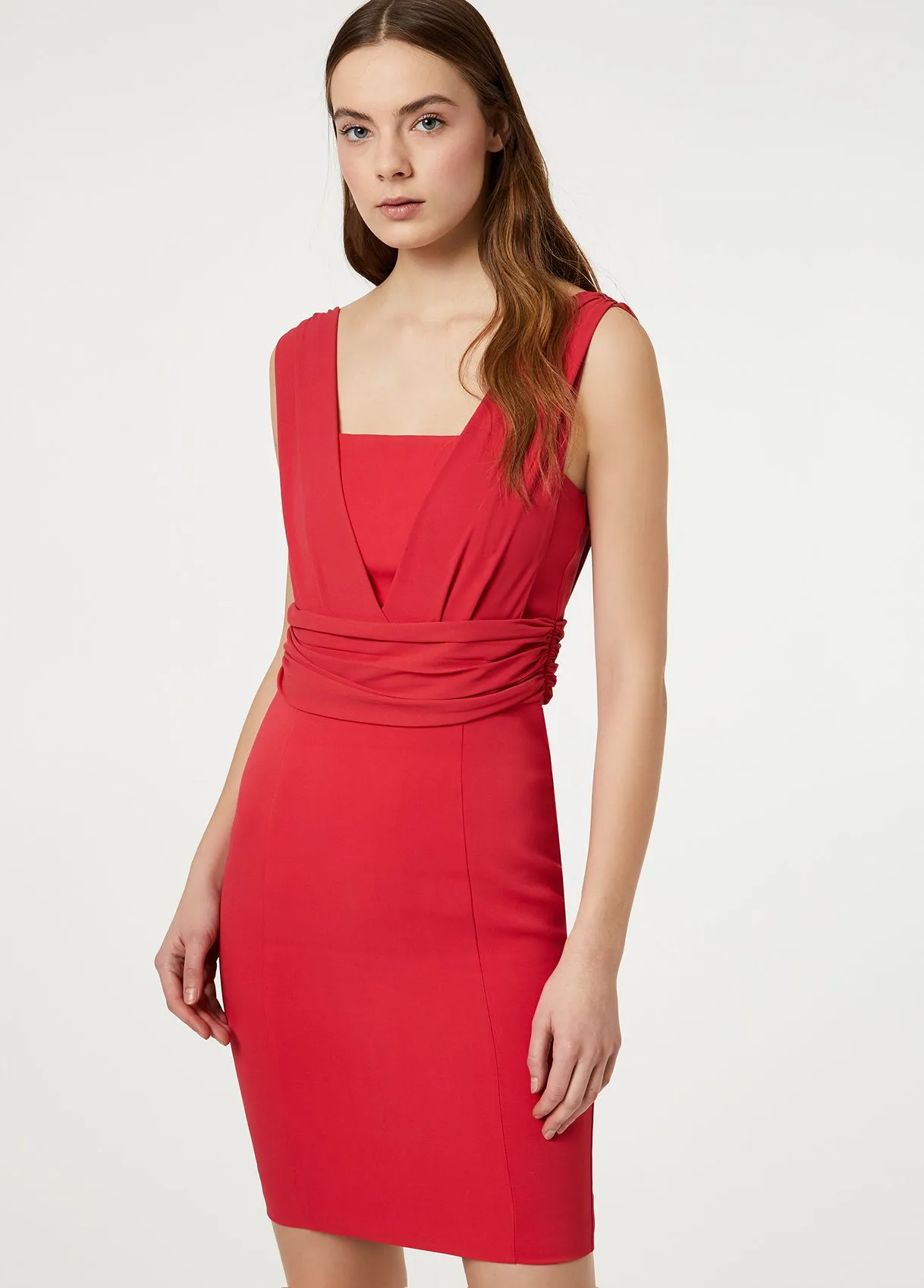 Vestito corto con zip