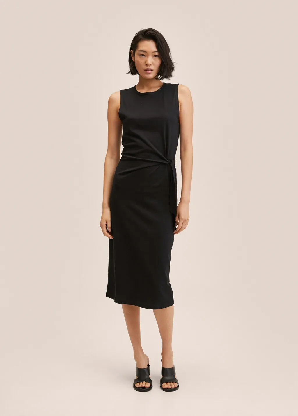 Vestito cotone fiocco