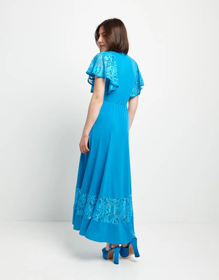 Vestito incrociato con pizzo