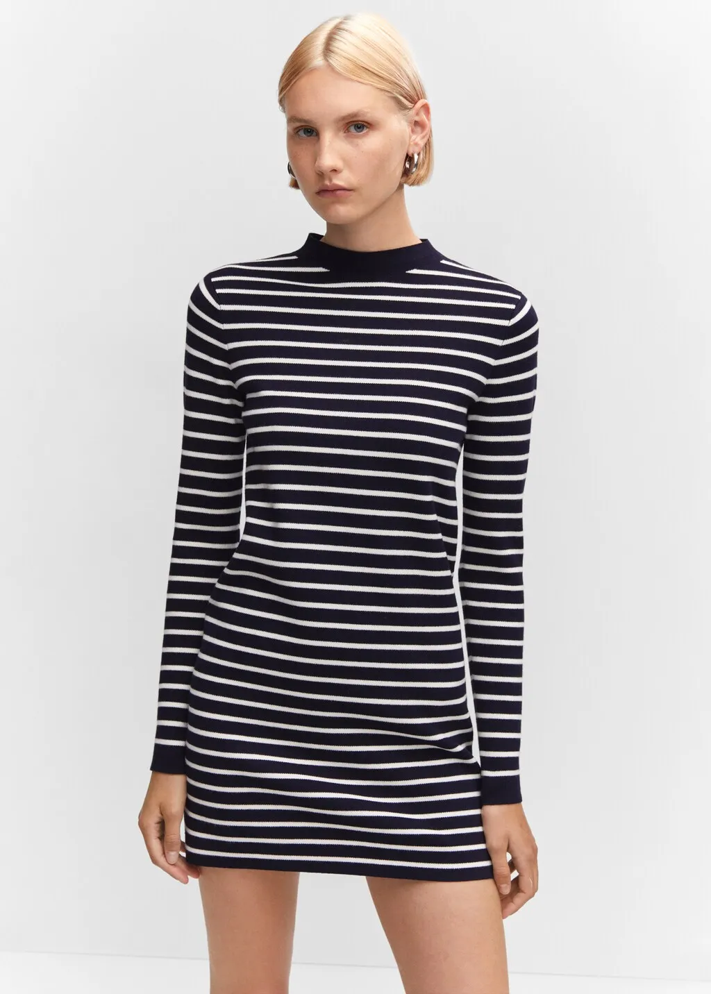 Vestito maglia righe