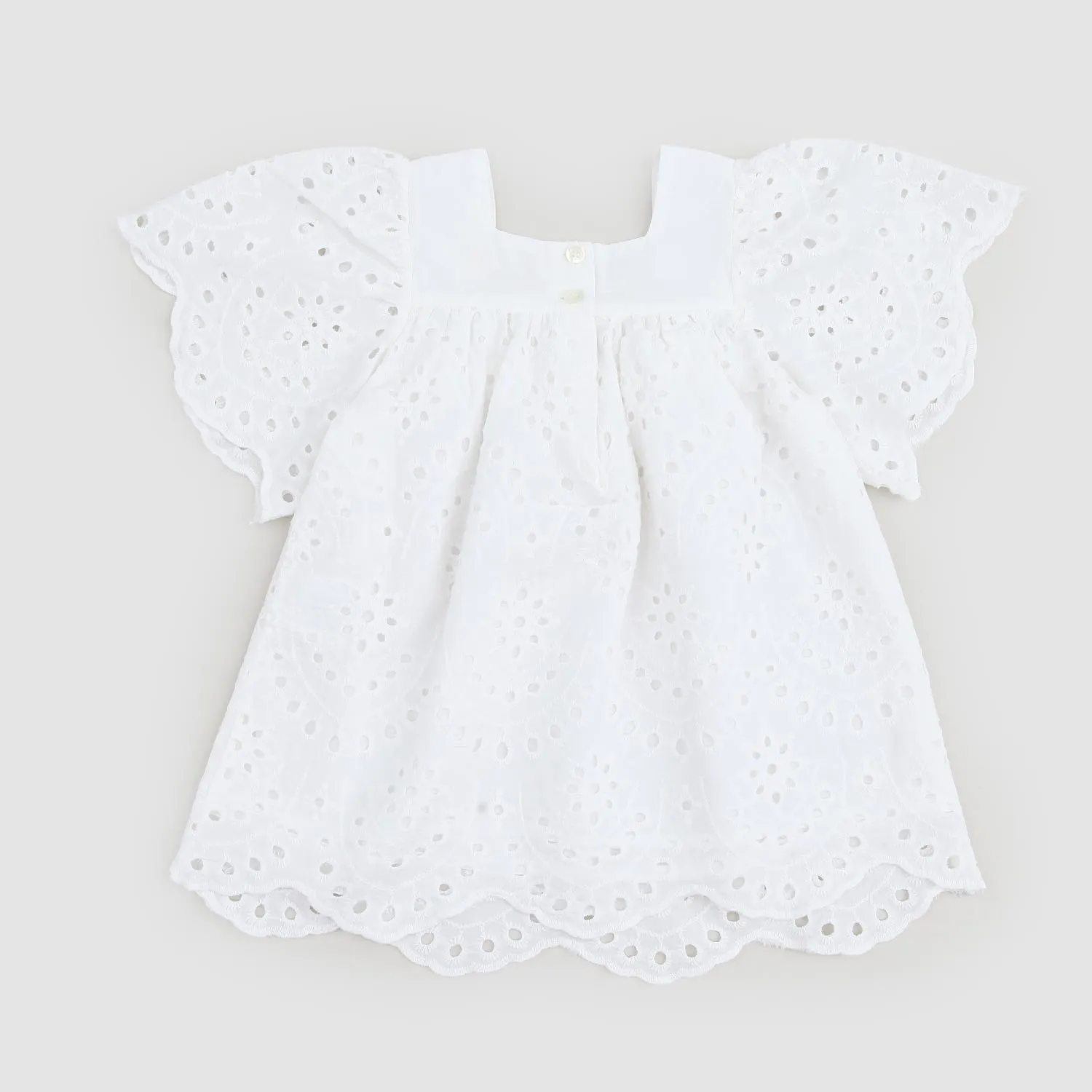 Vestito Pizzo Bianco Neonata