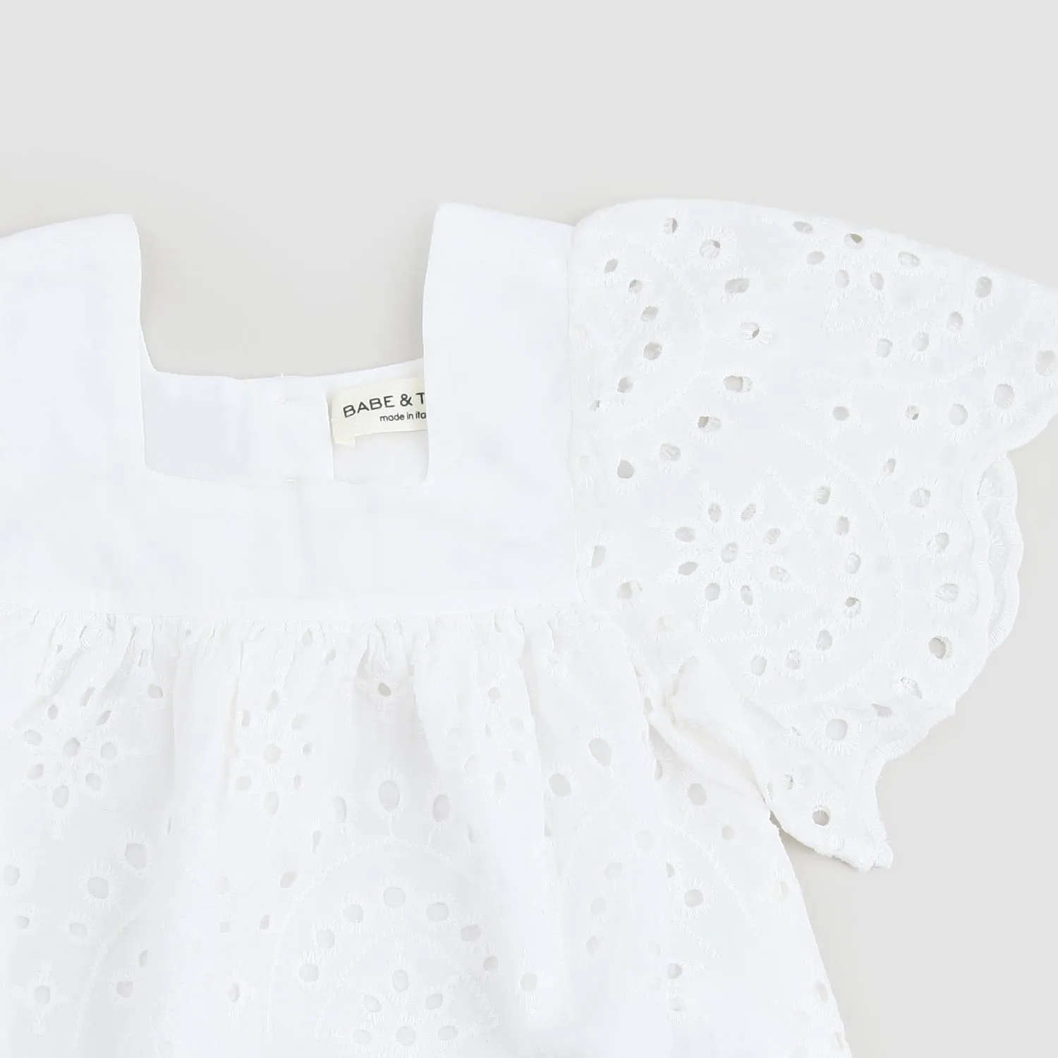 Vestito Pizzo Bianco Neonata