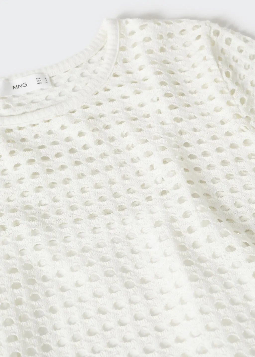Vestito traforato cotone