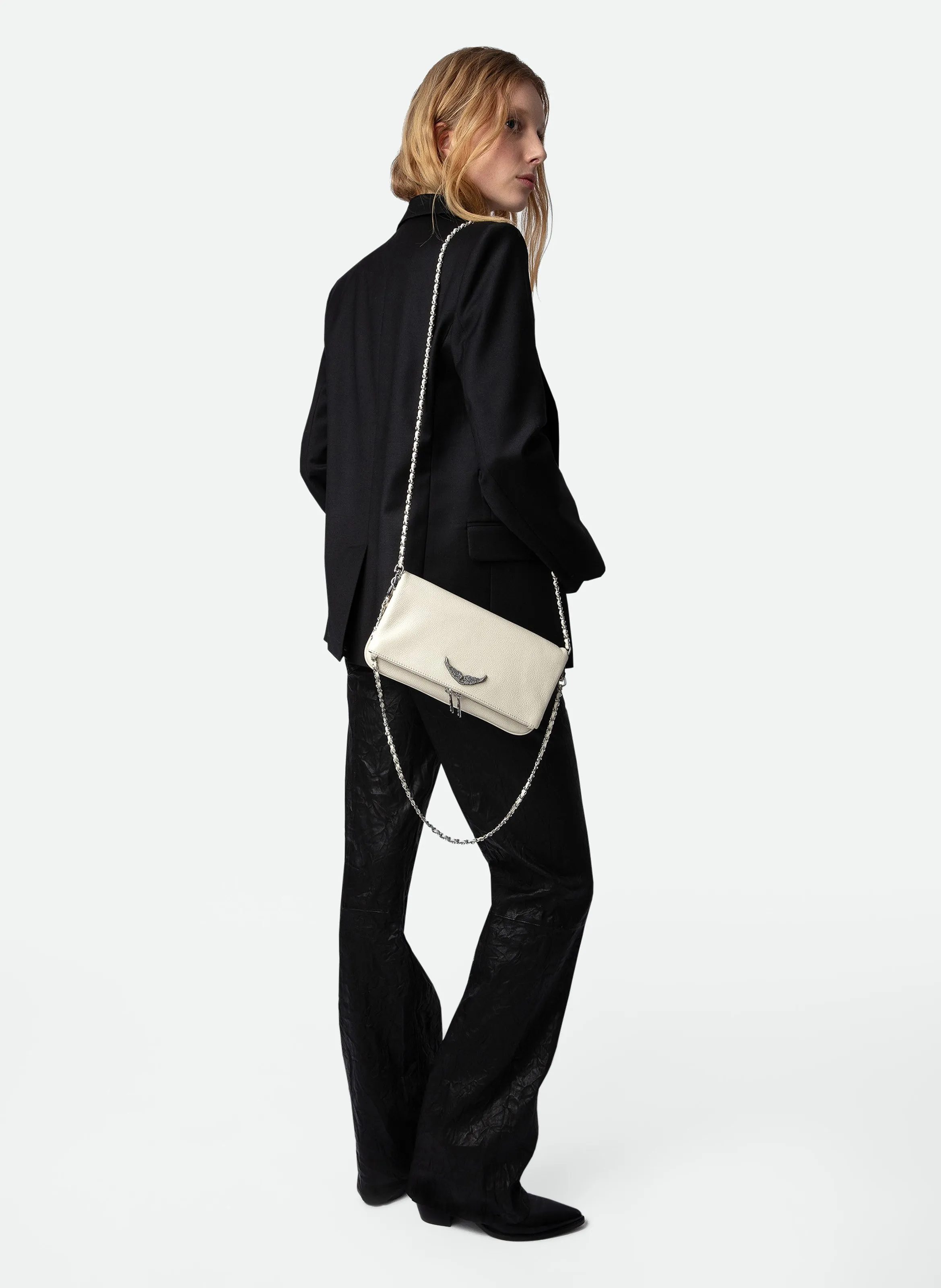  ZADIG&VOLTAIRE   ROCK - Pochette in pelle | Bianco