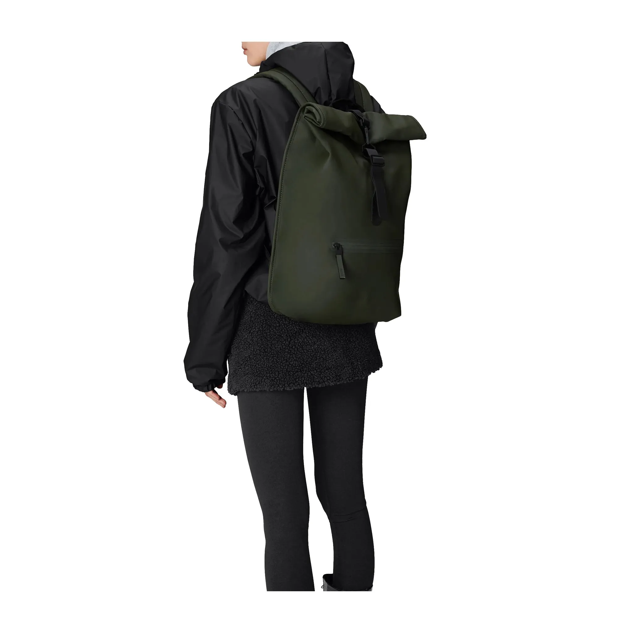 Zaino Unisex Rolltop Rucksack Verde