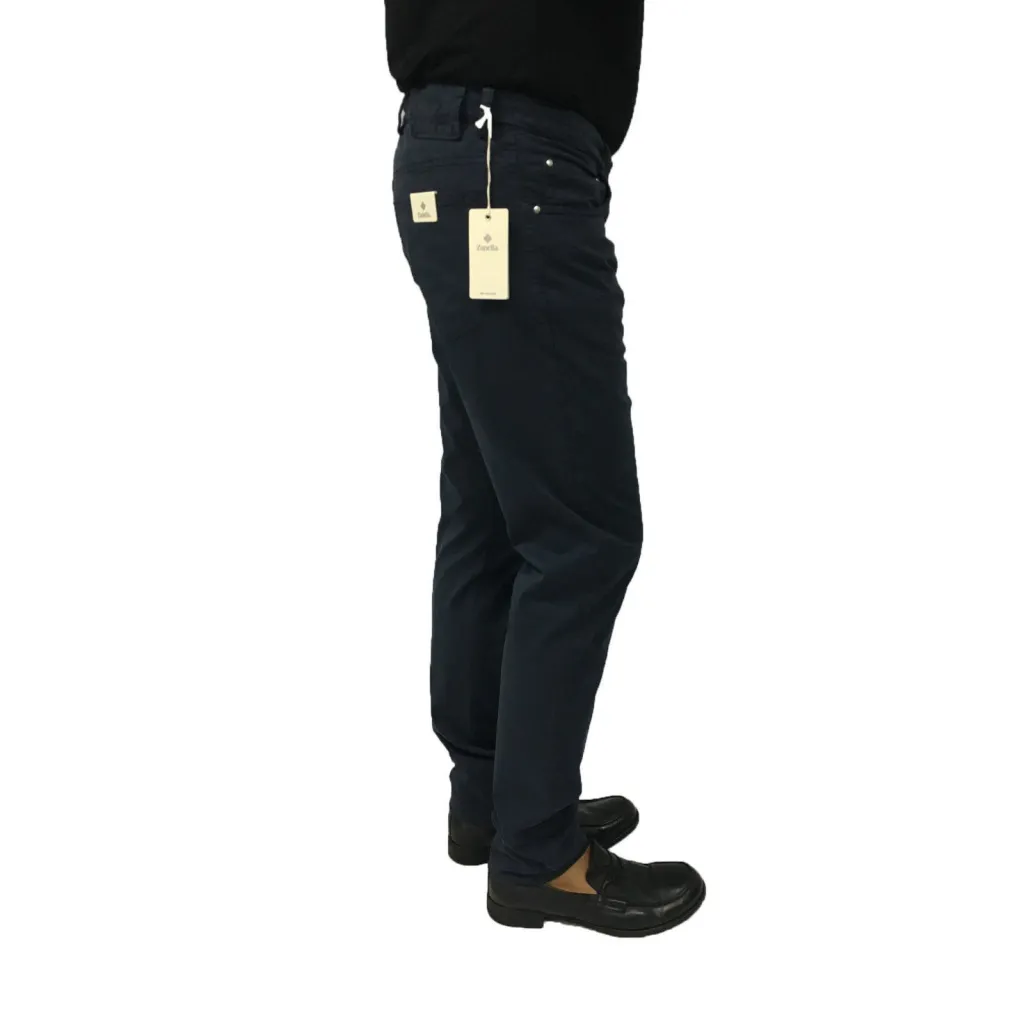 ZANELLA pantalone uomo mod 5 tasche cotone leggero mod WAVE/SLIM 97% cotone 3% elastan MADE IN ITALY
